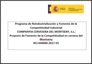 Programa de reindustrialització i foment de la competitivitat industrial