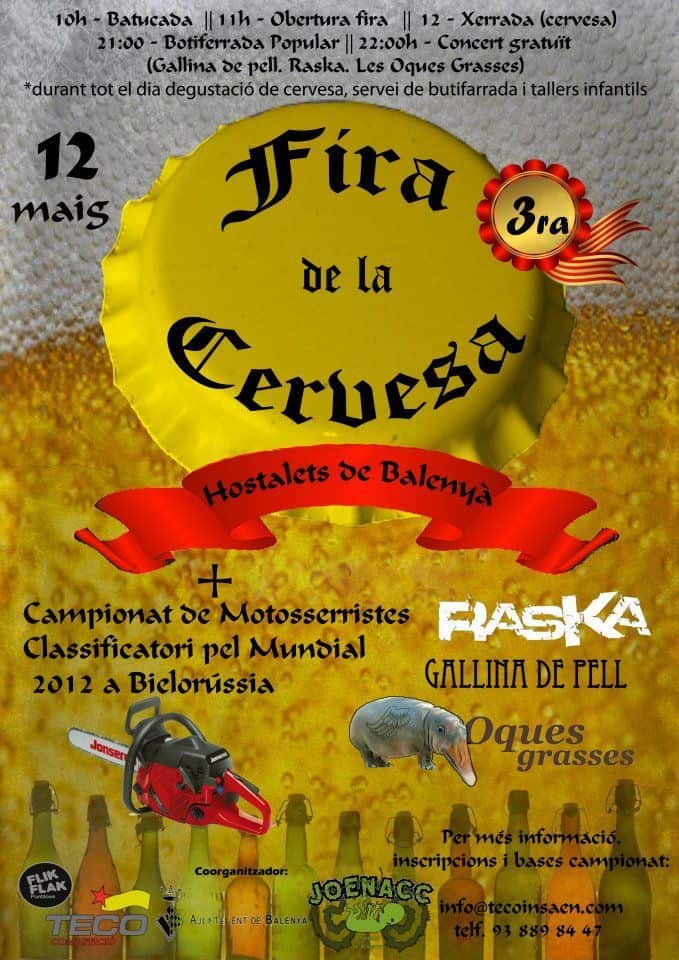 cartell 3era fira cervesera Hostalets de Balenya