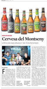 Cervesa del Montseny, La Vanguardia