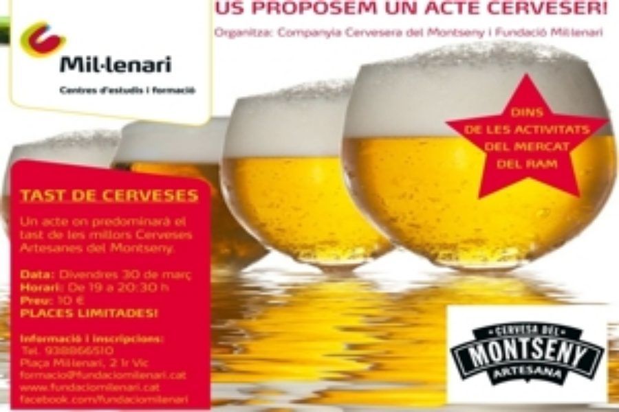 Tast de cerveses a la Fundació Mil.lenari